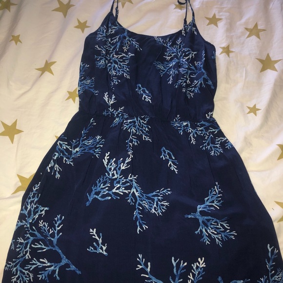 Coral Print Dress - Picture 1 of 2